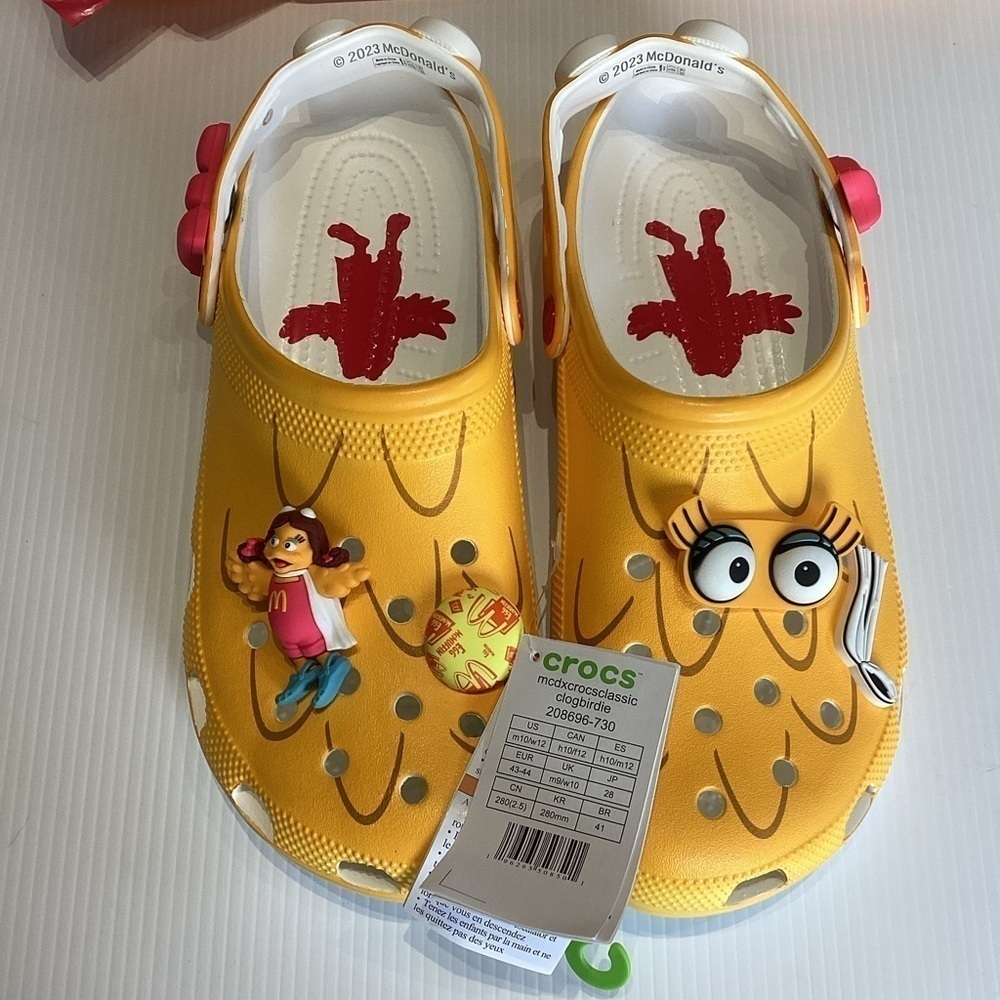 Crocs McDonald’s Clog Birdie Yellow Mcdxcrocsclassic Men’s 10 W12 New with Tags